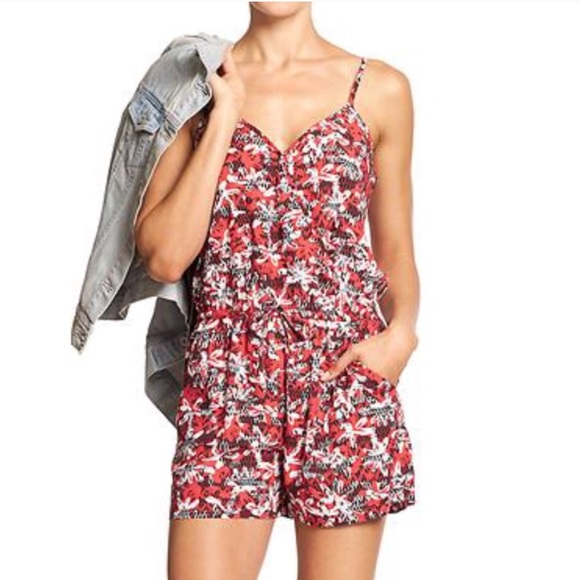 Banana Republic Pants - [Banana Republic] Floral Printed Romper